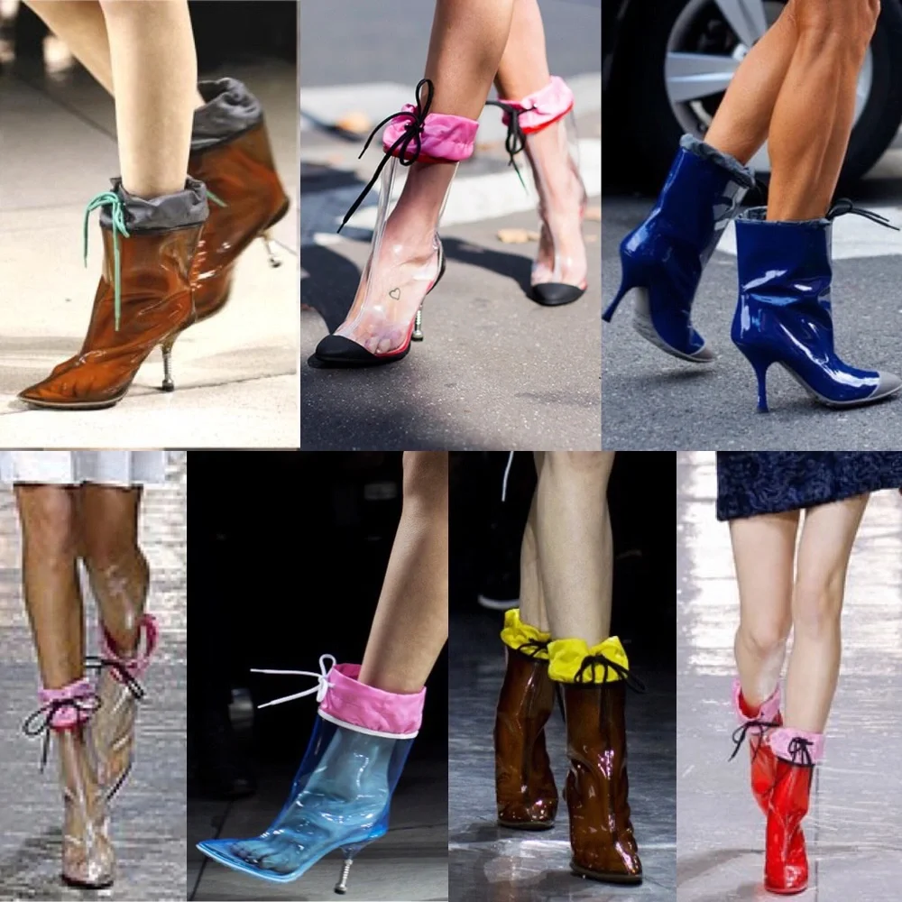 Miu Miu patent drawstring boots